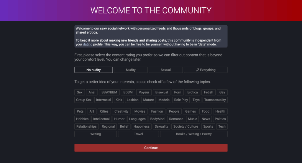 AdultFriendFinder website