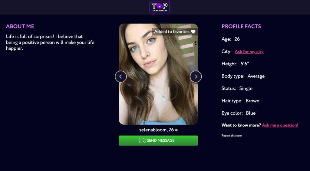 TopLocalSingles profile